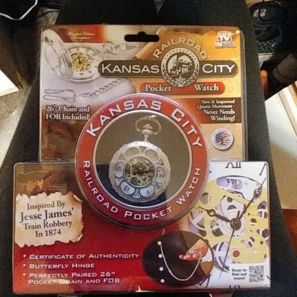 As Seen On TV Other - New Kansas City Railroad Pocket Watch Set